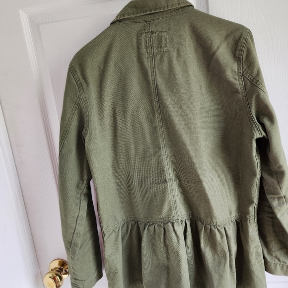Curve Appeal Women's Khaki Jacket with Floral Trim Size Medium - Picture 5 of 8